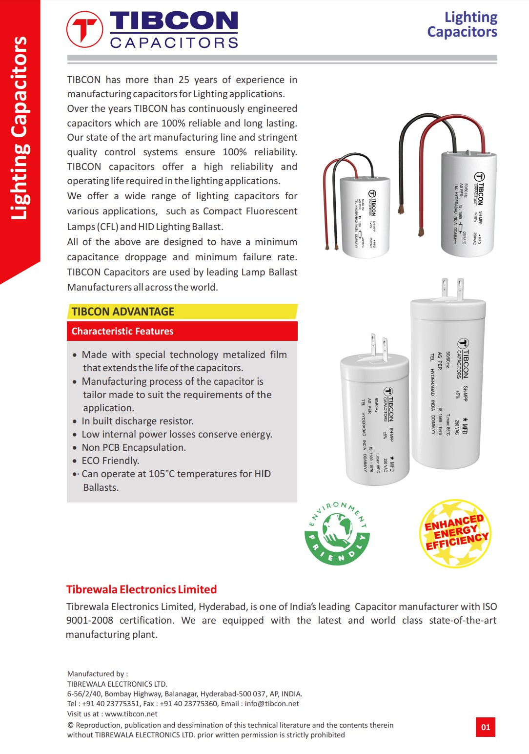 Lighting Capacitors