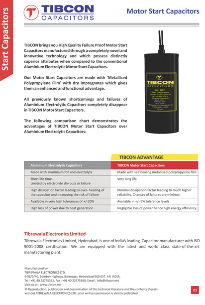 Motor Start Capacitors